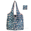 Reusable Folding Shopping Tote Bag Fits in Pocket Eco-Friendly shopping bag